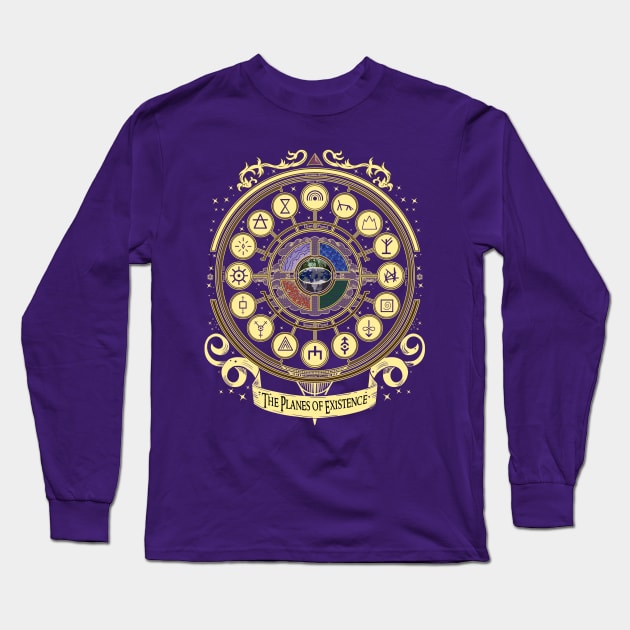 The Planes of Existence Long Sleeve T-Shirt by Milmino